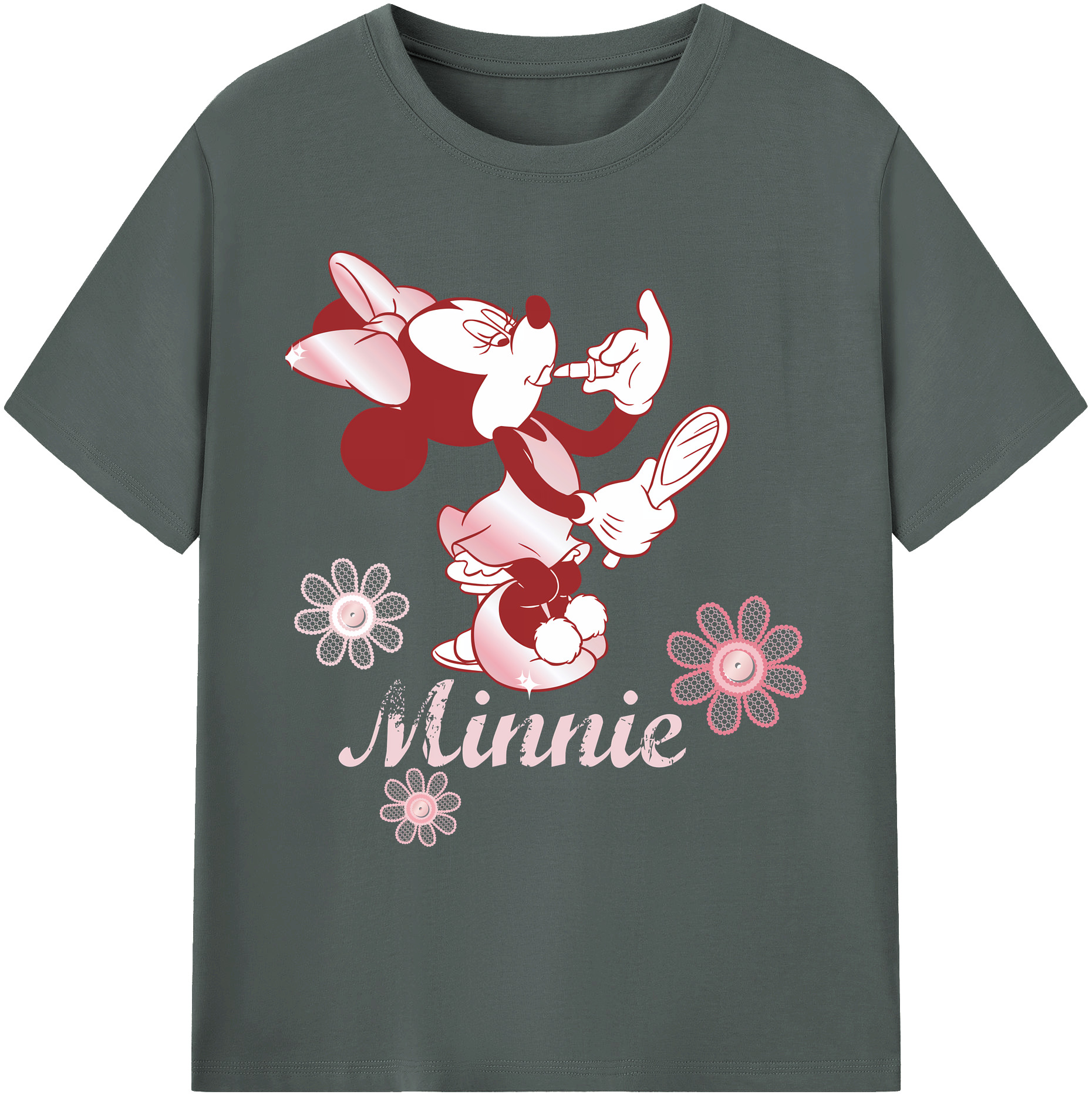 ミッキーマウス Mickey Mouse 綿100％ メンズ半袖Tシャツ｜肌触りやわらか＆通気性